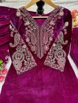 NEW ARRIVAL VISCOSE EMBROIDERY SEQUENCE WORK TOP BOTTOM WITH DUPATTA PARTY WEAR WHOLESALE PRICE ETHNIC GARMENT (7)