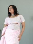 RICH LOOK CHINON SILK EMBROIDERY WORK SAREE WITH UNSTITCHED BLOUSE FESVIVAL WEAR WHOLESALE PRICE ETHNIC GARMENT 2 (23)