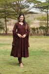 RICH LOOK GEORGETTE SEQUENCE EMBROIDERY WORK GOWN BOTTOM WITH DUPATTA FESTIVAL WEAR WHOLESALE PRICE ETHNIC GARMENT (17)