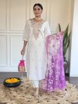 TRENDING CHANDERI SILK EMBROIDERY SEQUENCE WORK TOP BOTTOM WITH DUPATTA PARTY WEAR WHOLESALE PRICE ETHNIC GARMENT (6)