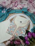 TRENDING CHANDERI SILK EMBROIDERY SEQUENCE WORK TOP BOTTOM WITH DUPATTA PARTY WEAR WHOLESALE PRICE ETHNIC GARMENT (11)