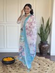 TRENDING CHANDERI SILK EMBROIDERY SEQUENCE WORK TOP BOTTOM WITH DUPATTA PARTY WEAR WHOLESALE PRICE ETHNIC GARMENT (11)