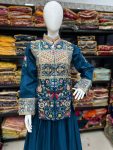 TRENDING CHINON EMROIDERY WORK LEHNGA WITH JACKET PARTY WEAR WHOLESALE PRICE ETHNIC GARMENT (4)