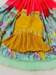 TRENDING CHINON SILK CRUSHED PRINTED KID’S LEHENGA WITH BLOUSE PARTY WEAR WHOLESALE PRICE ETHNIC GARMENT (9)