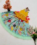 TRENDING CHINON SILK CRUSHED PRINTED KID’S LEHENGA WITH BLOUSE PARTY WEAR WHOLESALE PRICE ETHNIC GARMENT (9)
