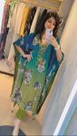 TRENDING CHINON SILK DIGITAL PRINTED EMBROIDERY MIRROR WORK KAFTAN WITH BOTTOM PARTY WEAR WHOLESALE PRICE ETHNIC GARMENT (3)