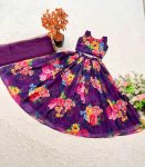 TRENDING GEORGETTE PRINTED HAND WORK KIDS LEHENGA CHOLI WITH DUPATTA FESTIVAL WEAR WHOLESALE PRICE ETHNIC GARMENT (2)