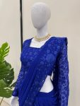 TRENDING GEORGETTE THREAD SEQUENCE WORK READY TO WEAR LEHENGA SAREE WITH UNSTITCHED BLOUSE PARTY WEAR WHOLESALE PRICE ETHNIC GARMNENT (6)