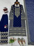 TRENDING GEORGETTE THREAD SEQUENCE WORK TOP BOTTOM WITH DUPATTA PARTY WEAR WHOLESALE PRICE ETHNIC GARMENT (2)