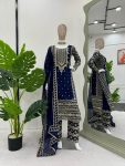 TRENDING GEORGETTE THREAD SEQUENCE WORK TOP BOTTOM WITH DUPATTA PARTY WEAR WHOLESALE PRICE ETHNIC GARMENT (2)