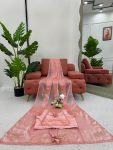 TRENDING JIMMY CHOO SILK HAND WORK SAREE WITH UNSTITCHED BLOUSE FESTIVAL WEAR WHOLESALE PRICE ETHNIC GARMENT (5)