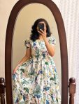 TRENDING MUSLIN FLOWER PRINTED WORK ONE PIECE CASUAL WEAR WHOLESALE PRICE ETHNIC WEAR (15)