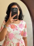 TRENDING MUSLIN FLOWER PRINTED WORK ONE PIECE CASUAL WEAR WHOLESALE PRICE ETHNIC WEAR (18)