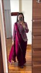 TRENDING RANGOLI EMBROIDERY CORDING WORK READY TO WEAR SAREE WITH JACKET PARTY WEAR WHOLESALE PRICE ETHNIC GARMENT (24)