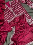 TRENDING RANGOLI EMBROIDERY CORDING WORK READY TO WEAR SAREE WITH JACKET PARTY WEAR WHOLESALE PRICE ETHNIC GARMENT (24)