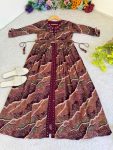 TRENDING RAYON FOIL WORK GOWN PARTY WEAR WHOLESALE PRICE ETHNIC GARMENT (24)