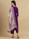 TRENDING RAYON SLUB CODING WORK TOP BOTTOM WITH DUPATTA FESTIVAL WEAR WHOLESALE PRICE ETHNIC GARMENT (23)