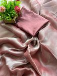 TRENDING SATIN SILK PLAIN SAREE WITH UNSTITCHED BLOUSE PARTY WEAR WHOLESALE PRICE ETHNIC GARMENT (5)