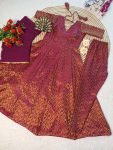 TRENDING SOFT SILK PLAIN GOWN BOTTOM WITH DUPATTA PARTY WEAR WHOLESALE PRICE ETHNIC GARMENT (4)