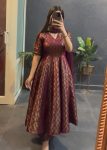 TRENDING SOFT SILK PLAIN GOWN BOTTOM WITH DUPATTA PARTY WEAR WHOLESALE PRICE ETHNIC GARMENT (4)