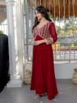 1DESIGNER GEORGETTE EMBROIDERY ZARI SEQUENCE CODING WORK GOWN FESTIVE WEAR WHOLESALE PRICE ETHNIC GARMENT (13)