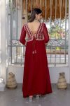 1DESIGNER GEORGETTE EMBROIDERY ZARI SEQUENCE CODING WORK GOWN FESTIVE WEAR WHOLESALE PRICE ETHNIC GARMENT (13)