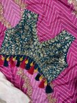 1DESIGNER MONO SILK SEQUENCE EMBROIDERY AND LATKAN WORK TUBE BLOUSE DRAPE SKIRT WITH SHRUG PARTY WEAR WHOLESALE PRICE ETHNIC GARMENT (18)