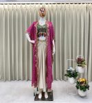 1DESIGNER MONO SILK SEQUENCE EMBROIDERY AND LATKAN WORK TUBE BLOUSE DRAPE SKIRT WITH SHRUG PARTY WEAR WHOLESALE PRICE ETHNIC GARMENT (18)