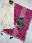1DESIGNER MONO SILK SEQUENCE EMBROIDERY AND LATKAN WORK TUBE BLOUSE DRAPE SKIRT WITH SHRUG PARTY WEAR WHOLESALE PRICE ETHNIC GARMENT (18)