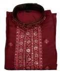 1DESIGNER SILK EMBROIDERY AND SEQUENCE WORK MEN’S KURTA PAYJAMA FESTIVE WEAR WHOLESALE PRICE ETNIC GARMENT (17)