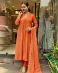 1DESIGNER VISCOSE CHINON SILK SEQUENCE EMBROIDERY WORK TOP BOTTOM WITH DUPATTA FESTIVE WEAR WHOLESALE PRICE ETHNIC GARMENT (18)