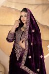 1DESIGNER VISCOSE VELVET EMBROIDERY CODING SEQUENCE WORK TOP PALAZZO WOTH DUPATTA FESTIVE WEAR WHOLESALE PRICE ETHNIC GARMENT (48)