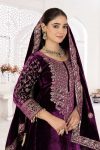 1DESIGNER VISCOSE VELVET EMBROIDERY CODING SEQUENCE WORK TOP PALAZZO WOTH DUPATTA FESTIVE WEAR WHOLESALE PRICE ETHNIC GARMENT (48)