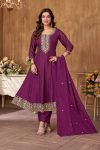1LATEST RAYON SILK EMBROIDERY SEQUENCE WORK TOP BOTTOM WITH DUPATTA FESTIVE WEAR WHOLESALE PRICE ETHNIC GARMENT (23)