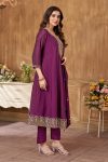 1LATEST RAYON SILK EMBROIDERY SEQUENCE WORK TOP BOTTOM WITH DUPATTA FESTIVE WEAR WHOLESALE PRICE ETHNIC GARMENT (23)