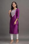 1LATEST SILK EMBROIDERY WORK KURTI FESTIVE WEAR WHOLESALE PRICE ETHNIC GARMENT (7)