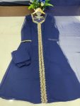 1NEW ARRIVAL FAUX GEORGETTE EMBROIDERY WORK GOWN BOTTOM WITH DUPATTA FESTIVE WEAR WHOLESALE PRICE ETHNIC GARMENT (5)