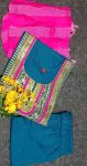 1NEW ARRIVAL RAYON SLUB EMBROIDERY WORK TOP BOTTOM WITH DUPATTA FESTIVE WEAR WHOLESALE PRICE ETHNIC GARMENT (2)