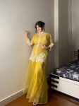 1NEW ARRIVAL SOFT ORGANZA SEQUENCE EMBROIDERY WORK STITCHED TOP BLOUSE PALAZZO WITH DUPATTA PARTY WEAR WHOLESALE PRICE ETHNIC GARMENT (25)