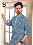 1RICH LOOK RAYON CHIKAN WORK MEN’S KURTA PAYJAMA SET FESTIVE WEAR WHOLESALE PRICE ETHNIC GARMENT (13)