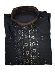 2DESIGNER SILK EMBROIDERY AND SEQUENCE WORK MEN’S KURTA PAYJAMA FESTIVE WEAR WHOLESALE PRICE ETNIC GARMENT (8)