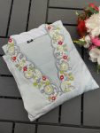 2DESIGNER VISCOSE CHINON SILK SEQUENCE EMBROIDERY WORK TOP BOTTOM WITH DUPATTA FESTIVE WEAR WHOLESALE PRICE ETHNIC GARMENT (17)