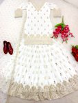 2LATEST FAUX GEORGETTE SEQUENCE EMBROIDERY WORK TOP LEHNGA WITH DUPATTA FESTIVE WEAR WHOLESALE PRICE ETHNIC GARMENT (20)