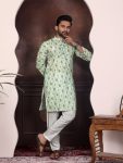 LATEST PURE COTTON DIGITAL PRINTED MEN'S KURTA WITH PAYJAMA PISTA