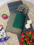 2LATEST VICHITRA SILK ZARI WORK WITH SWAROVSKI WORK SAREE WITH UNSTITCHED BLOUSE FESTIVE WEAR WHOLESALE PRICE ETHNIC GARMENT (20)