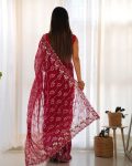 2MODERN SHIMMER JARI WITH MULTY THREAD SEQUENCE EMBROIDERY WORK SAREE WITH UNSTITCHED BLOUSE FESTIVE WEAR WHOLESALE PRICE ETHNIC GARMENT (21)