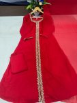 2NEW ARRIVAL FAUX GEORGETTE EMBROIDERY WORK GOWN BOTTOM WITH DUPATTA FESTIVE WEAR WHOLESALE PRICE ETHNIC GARMENT (12)