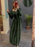 NEW ARRIVAL GEORGETTE LINING DIGITAL PRINTED KURTI GREEN