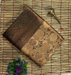 2NEW ARRIVAL KANJIVARAM SILK COPPER AND GOLD ZARI WEAVING WORK SAREE WITH UNSTITCHED BLOUSE FESTIVE WEAR WHOLESALE PRICE ETHNIC GARMENT (13)