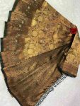 2NEW ARRIVAL KANJIVARAM SILK COPPER AND GOLD ZARI WEAVING WORK SAREE WITH UNSTITCHED BLOUSE FESTIVE WEAR WHOLESALE PRICE ETHNIC GARMENT (13)